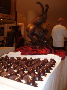 James Beard Awards chocolate sculpture and desserts