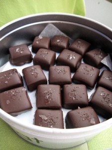 Salted caramels from Chocolate Beach