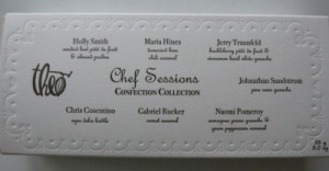 Theo Chef Sessions limited edition confections